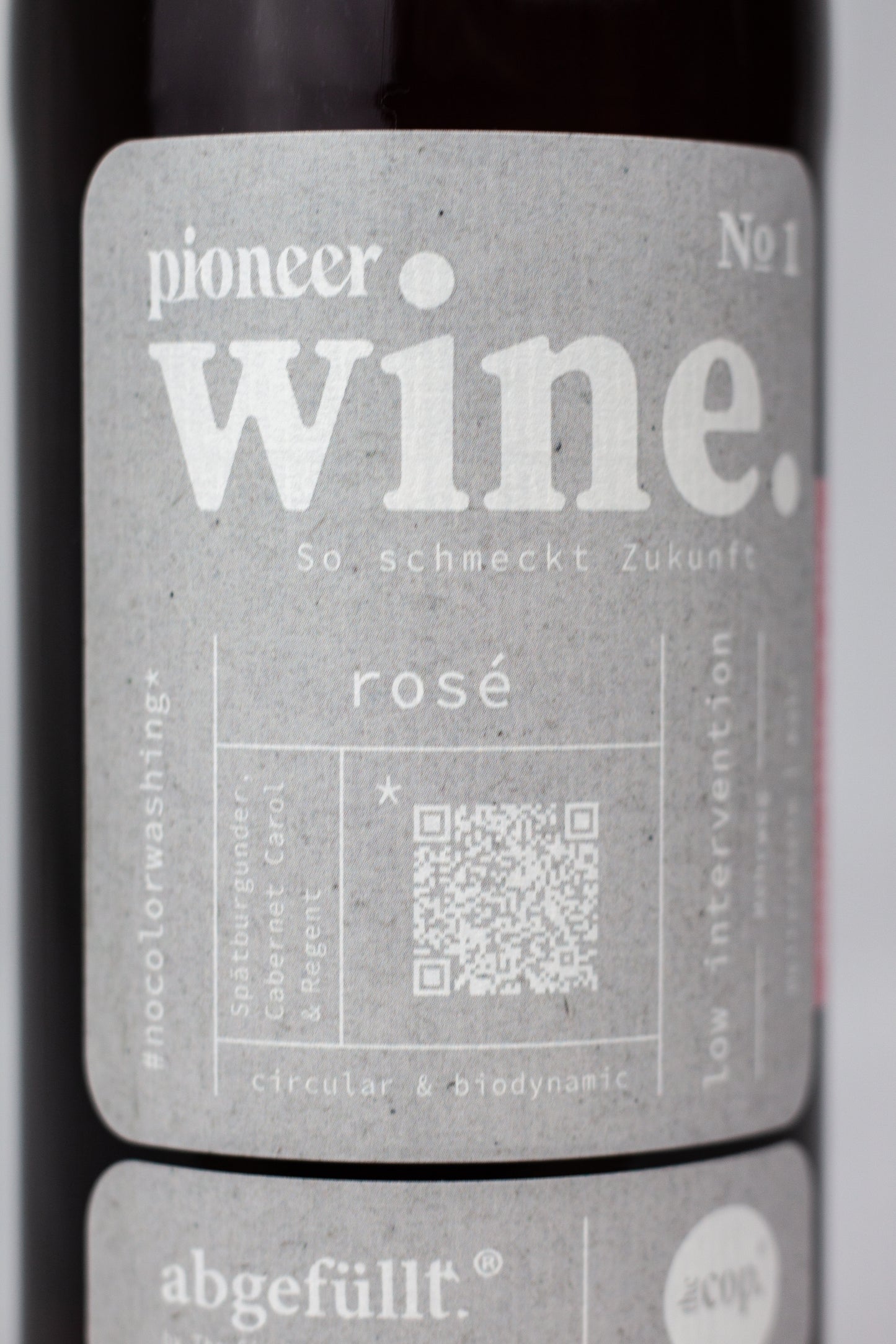 Statement Pioneerwine Rosé No. 1 - abgefüllt. | Pioneerwines