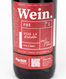 Pioneerwine Rot abgefüllt